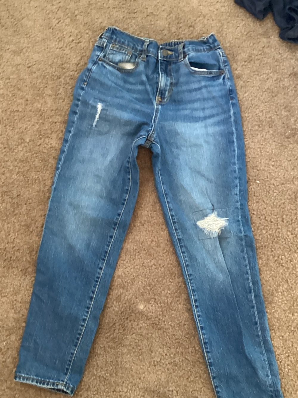 Cat & Jack Boys Blue Distressed Jeans